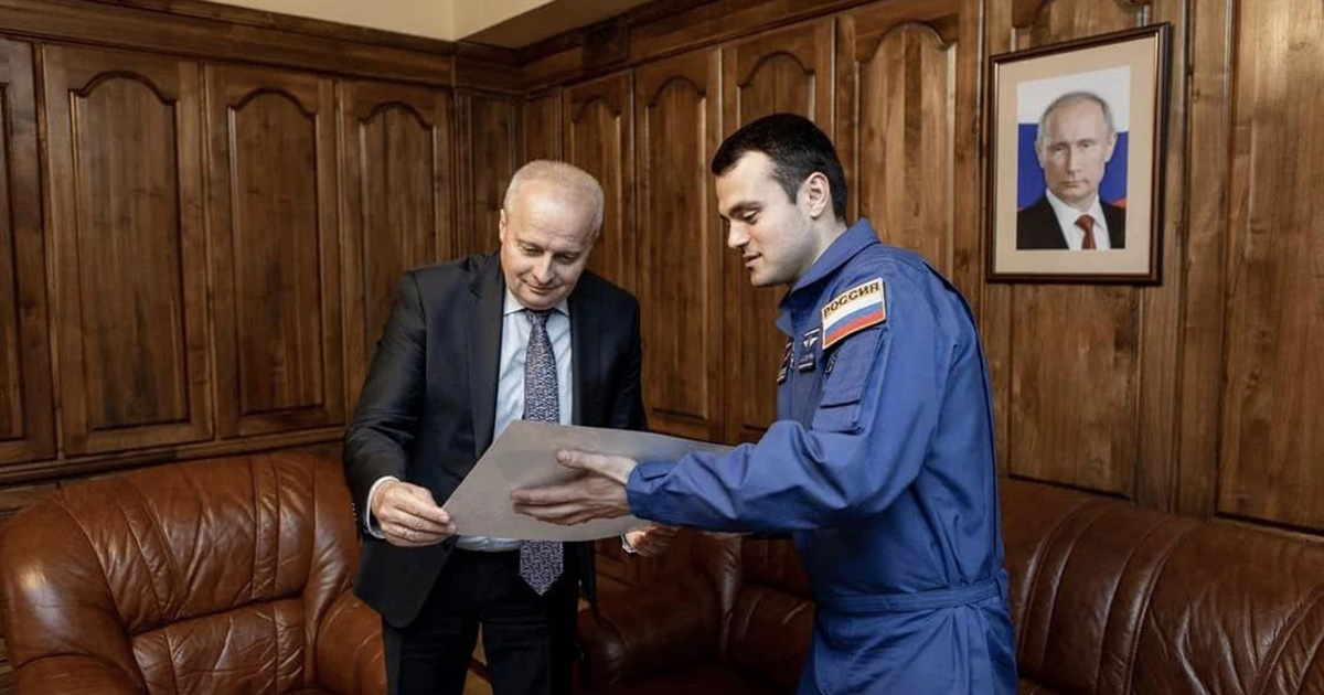 Տիեզերագնաց Հարություն Կիվիրյանը հանդիպել է ՌԴ դեսպան Կոպիրկինի հետ