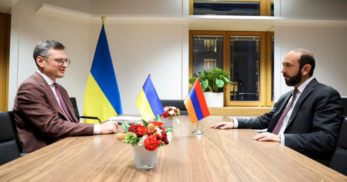 Արարատ Միրզոյանը հանդիպում է ունեցել Ուկրաինայի արտաքին գործերի նախարար Դմիտրո Կուլեբայի հետ