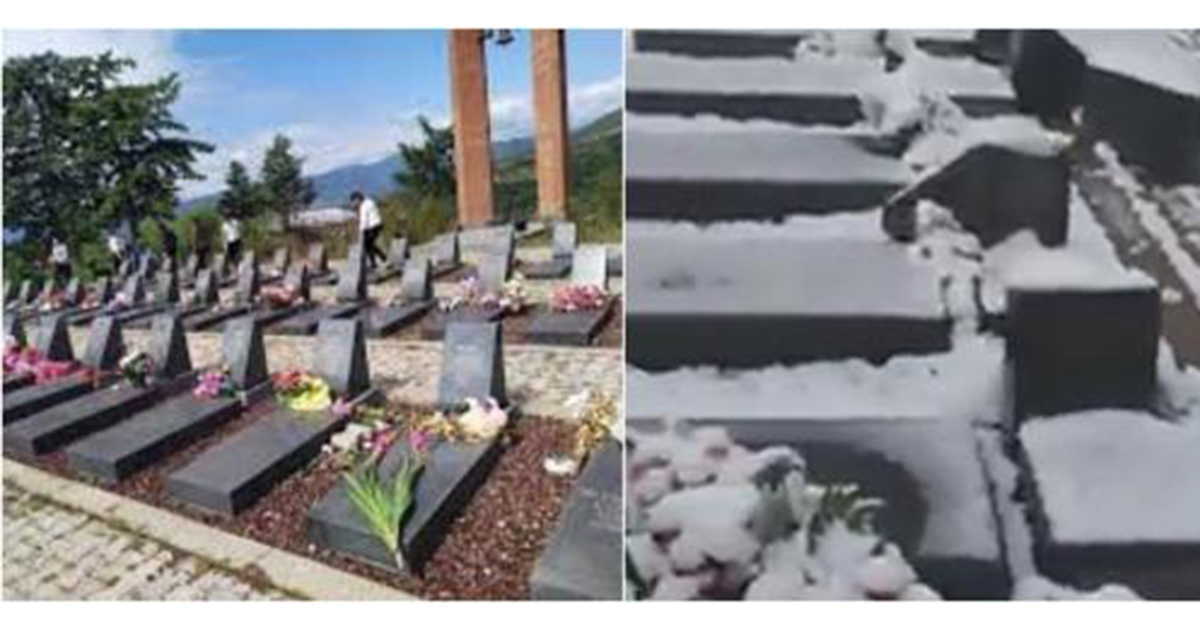 Ադրբեջանցի վանդալները ավերել են օկուպացված Հաթերքի գերեզմանատունը