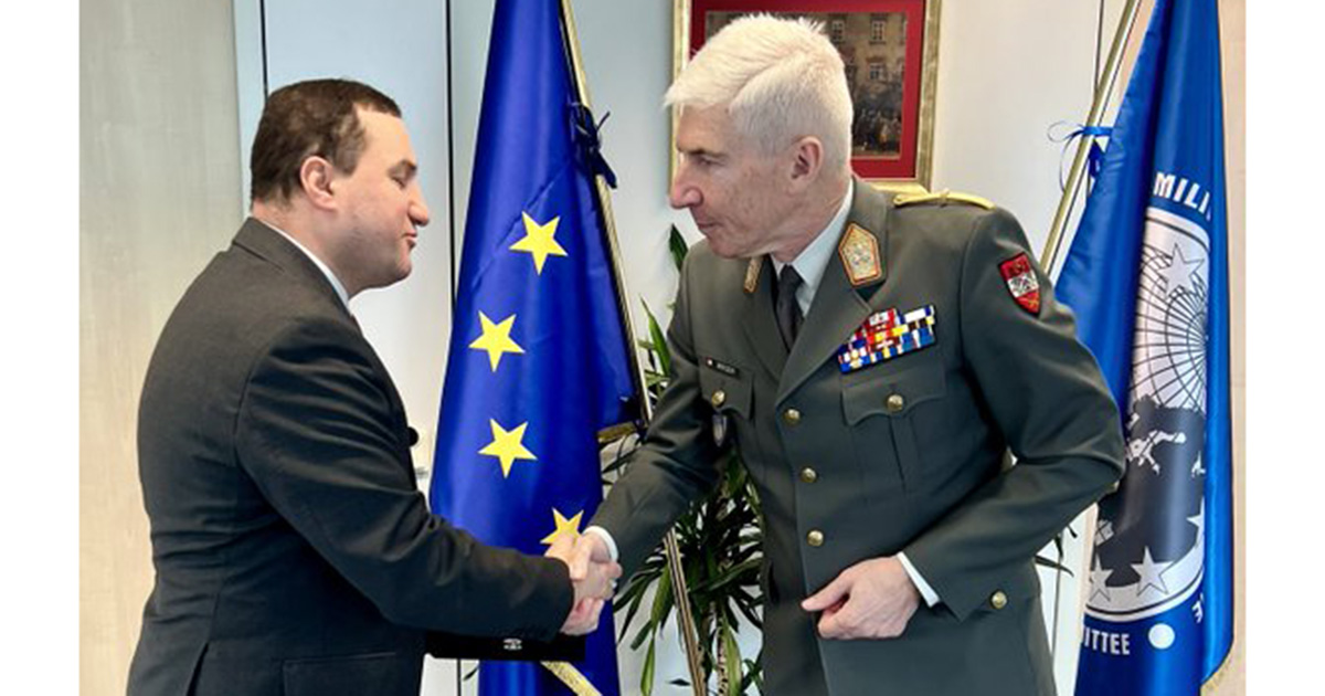 ԵՄ ռազմական կոմիտեի նախագահն ընդունել է Բրյուսելում ՀՀ դեսպանին. կարևորվել է գործընկերությունը