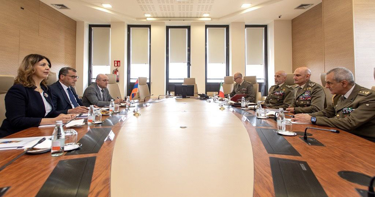 Քննարկվել են Հայաստան-Իտալիա ռազմական, ռազմատեխնիկական համագործակցության հարցեր