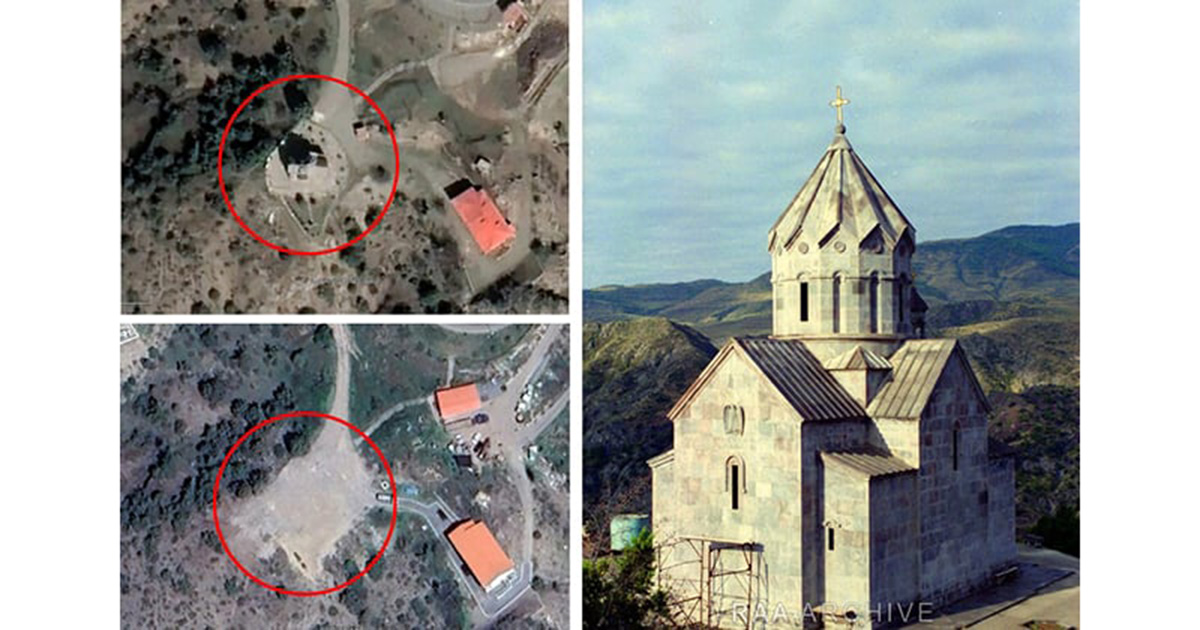 Ադրբեջանի վարչախումբը հիմնահատակ ոչնչացրել է Բերձորի Սբ Համբարձում եկեղեցին